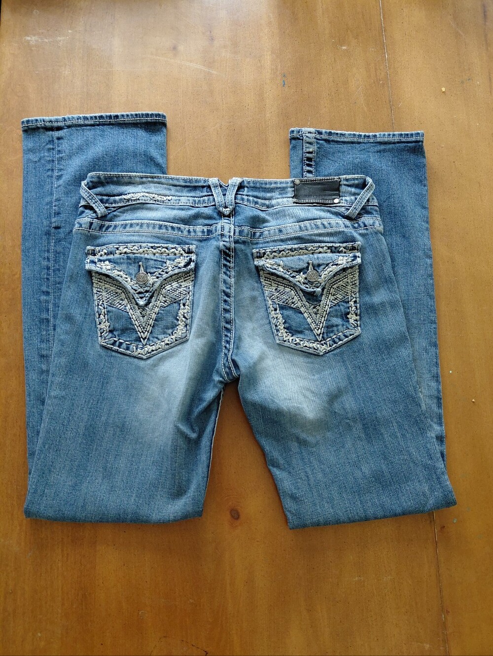 VTG Y2K Vigoss The New York Bootcut Low Rise Embellished Flap Pockets 31x33